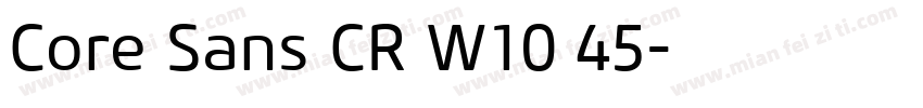 Core Sans CR W10 45字体转换